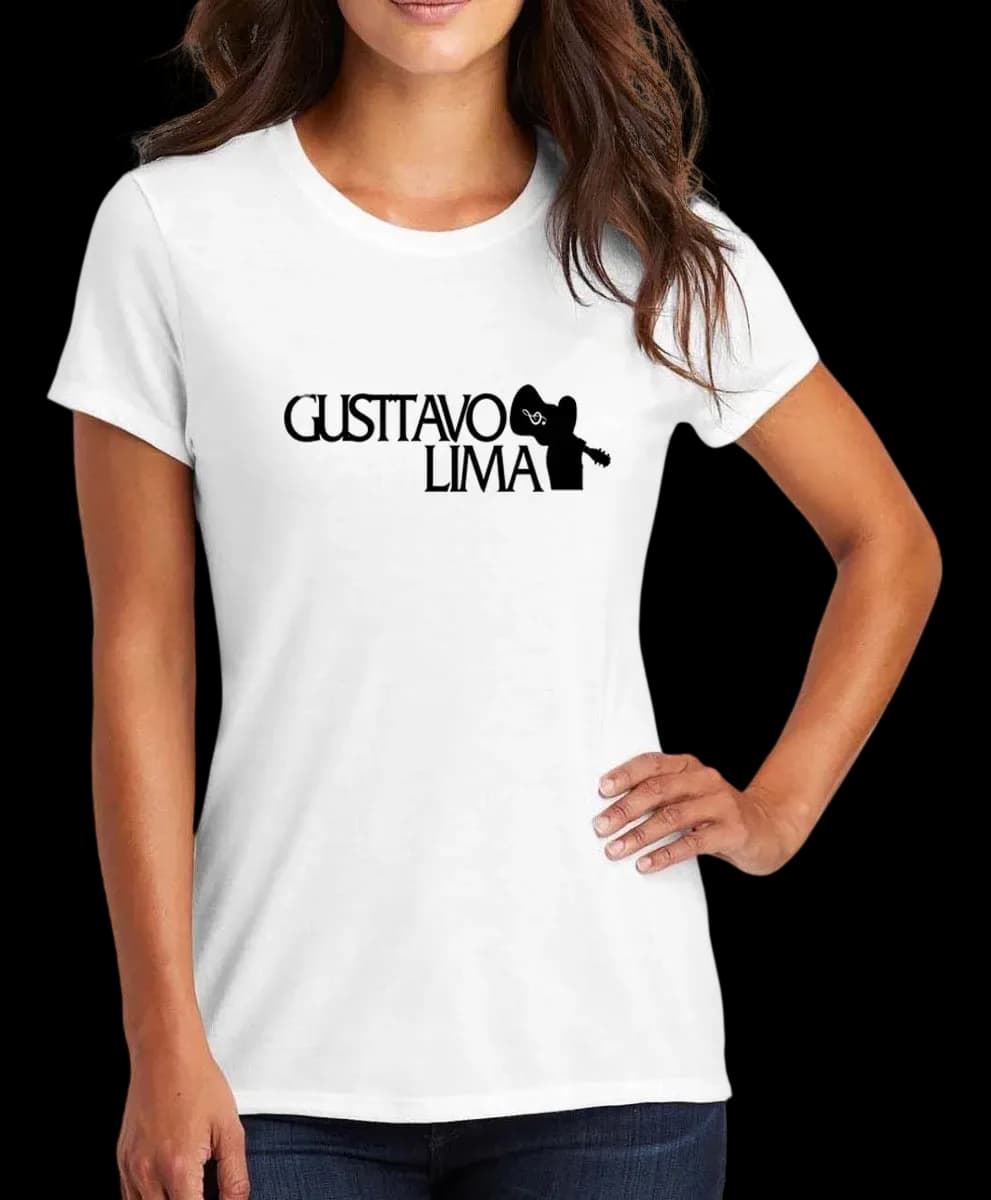 Camisa Feminina Baby Look Gusttavo Lima Cantor 100% Algodão