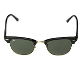 Óculos De Sol Clubmaster Preto E Verde Ray-ban