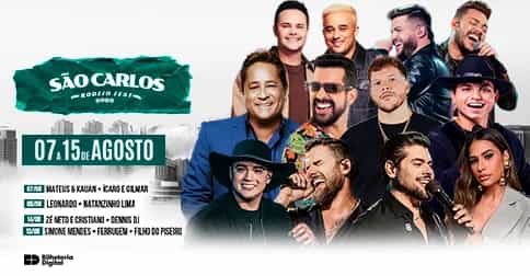 Sao Carlos Rodeio Fest 2026 Em Sao Carlos - Leonardo + Natanzinho Lima