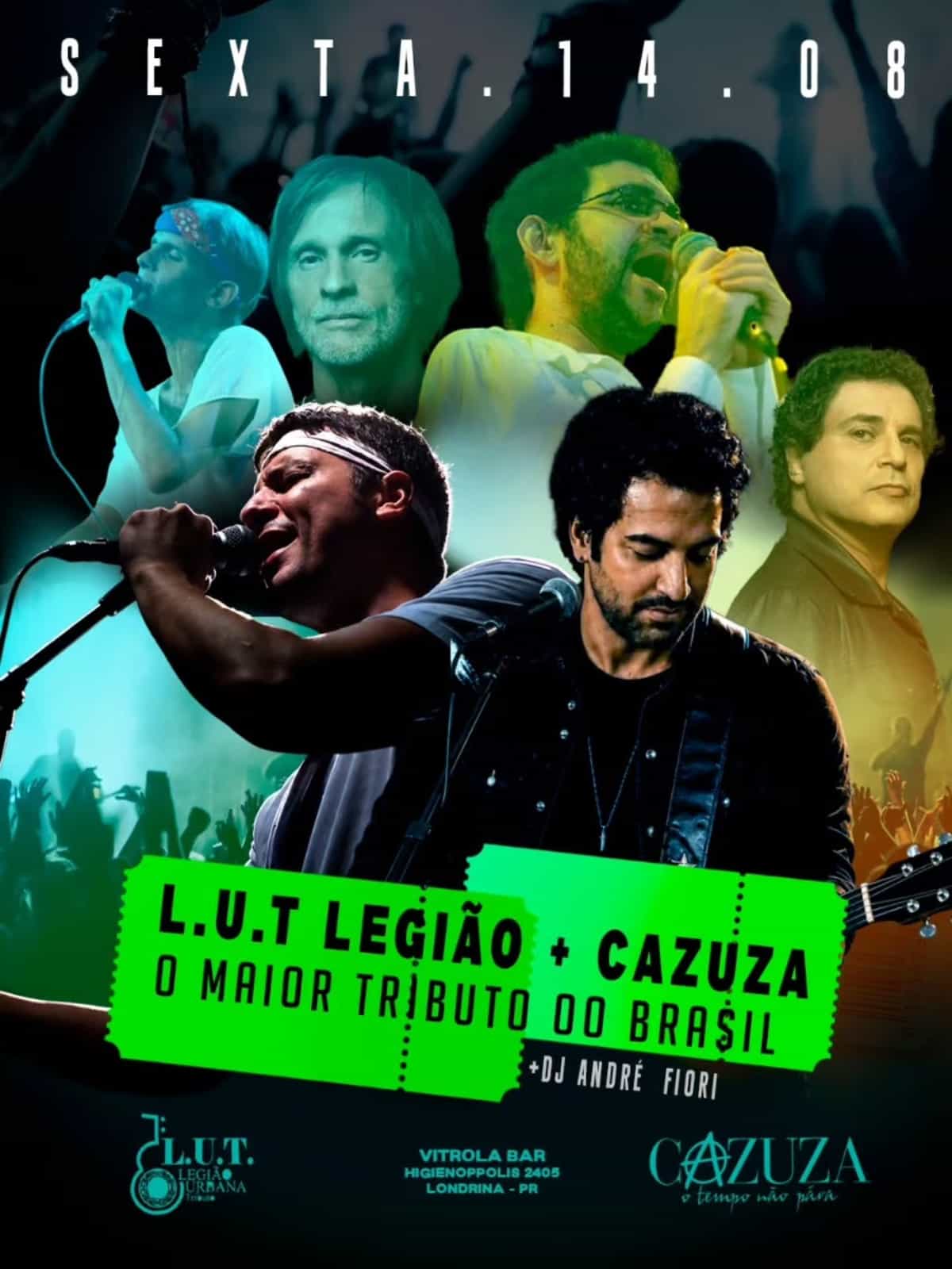 Tributo Cazuza e Legião Urbana-DJ André Fiori — Discotecagem — Londrina
