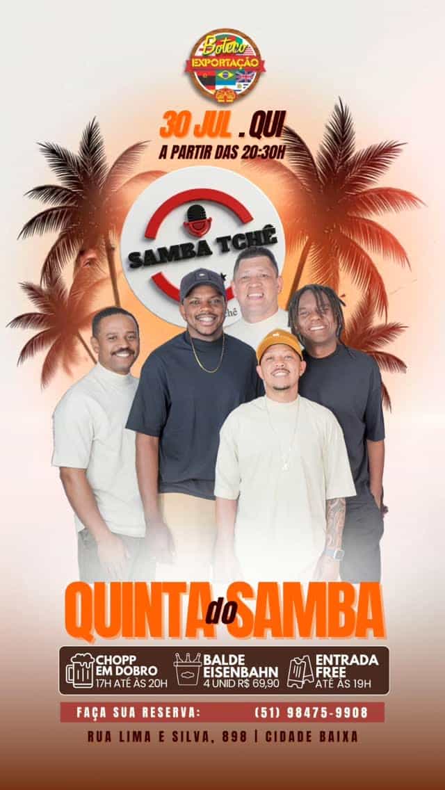 Quinta do Samba com Samba Tchê — Samba — Porto Alegre