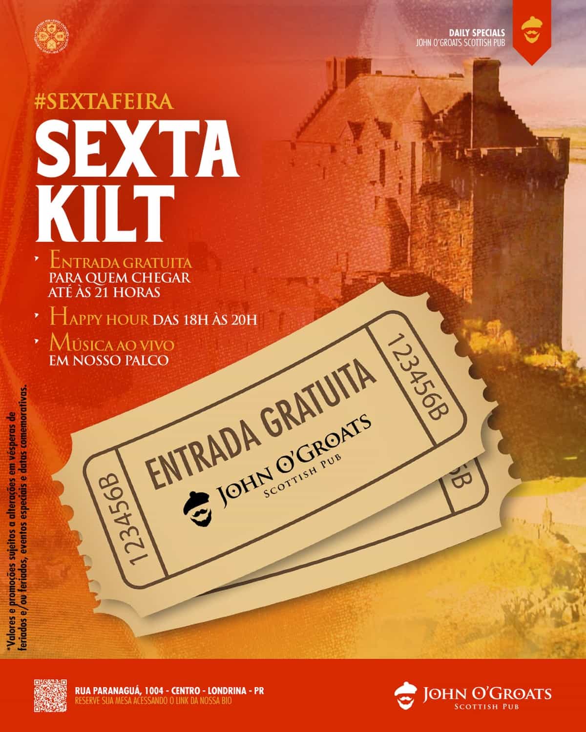 Promoção de Sexta-feira — Rock — Londrina