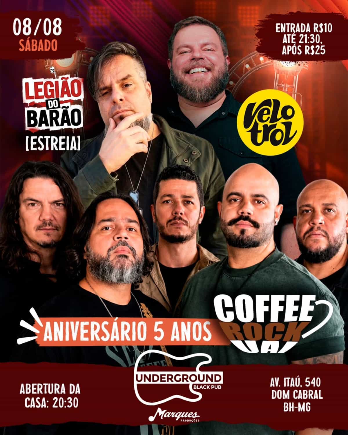 show com Legião Do Barão bh — Rock