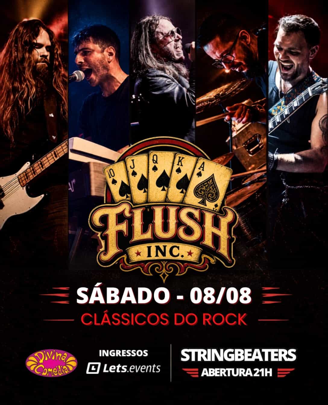Flush INC. no Divina Comédia com Marcelo Peters Melo — Rock — Porto Alegre