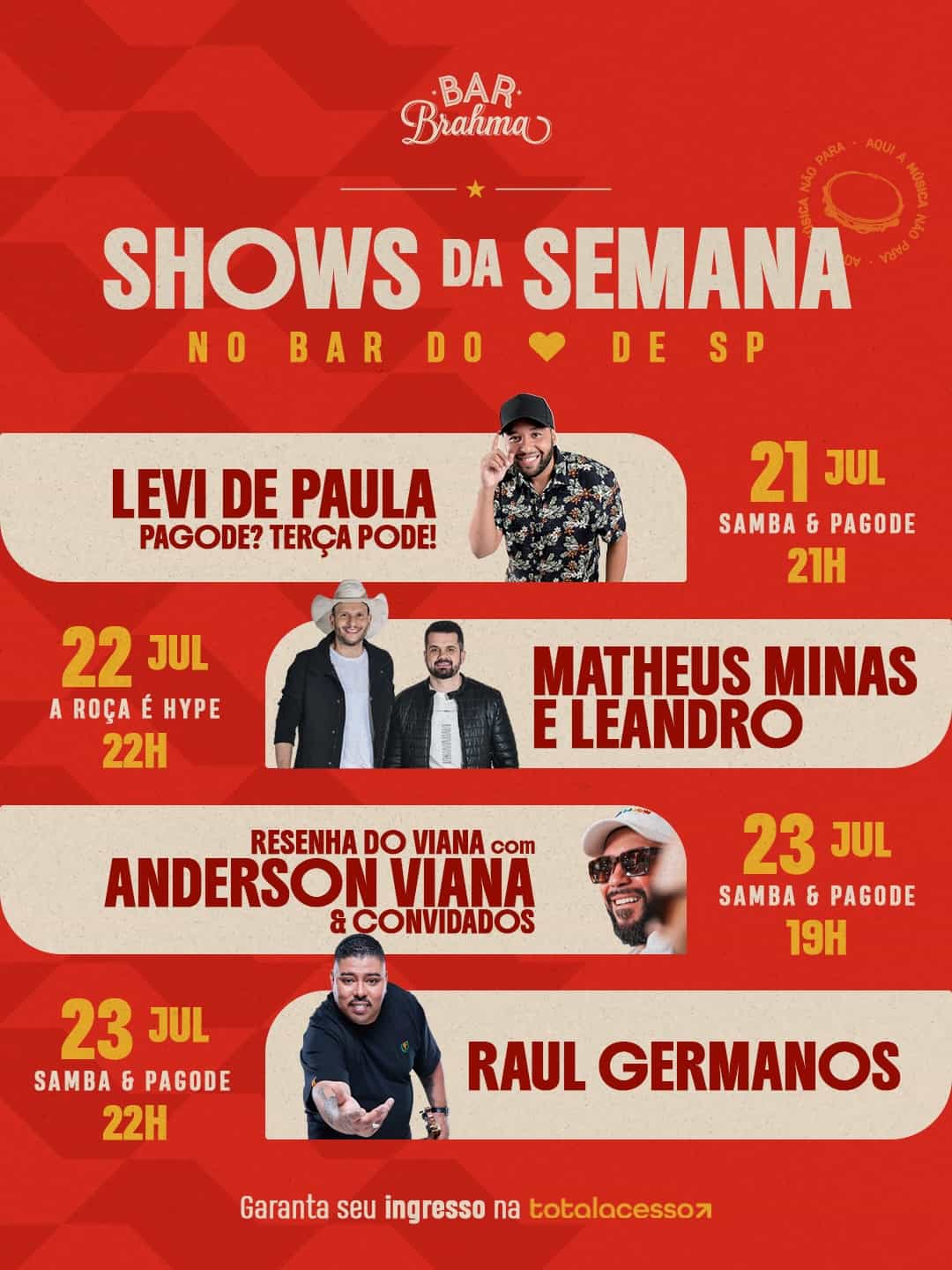 Shows da Semana — Brasilidades — São Paulo
