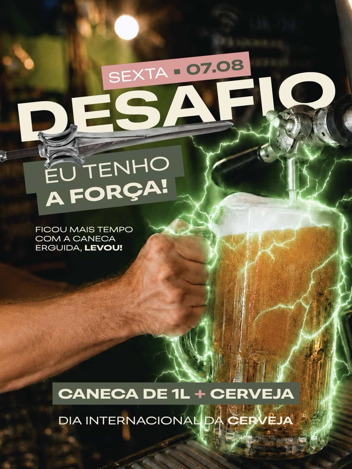 competição valendo 1L de chope — Evento Cultural